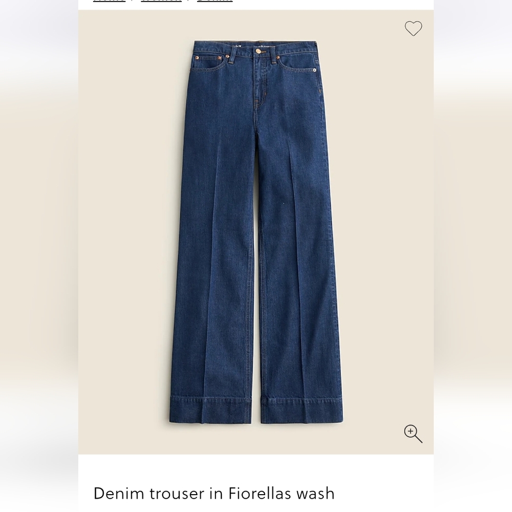 J. Crew Wide Leg Trouser Jeans